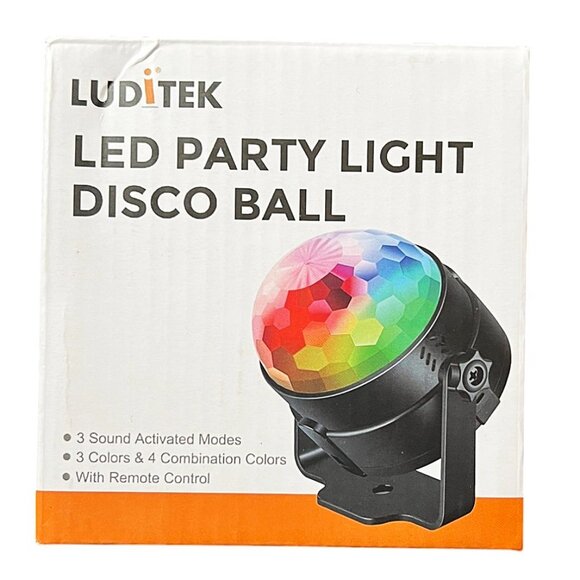 Luditek LED Party Light Disco Ball with Remote Control - Picture 2 of 6